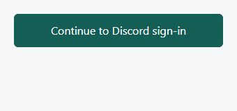 Example of the enabled Continue to Discord sign-in button